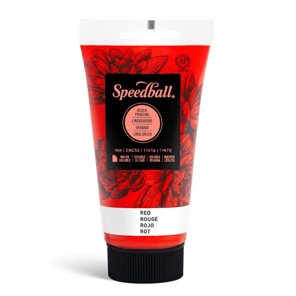 Water-soluble bloc printing ink red - Speedball