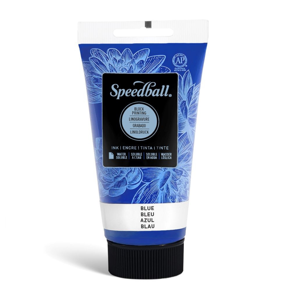  Water-soluble bloc printing ink blue - Speedball
