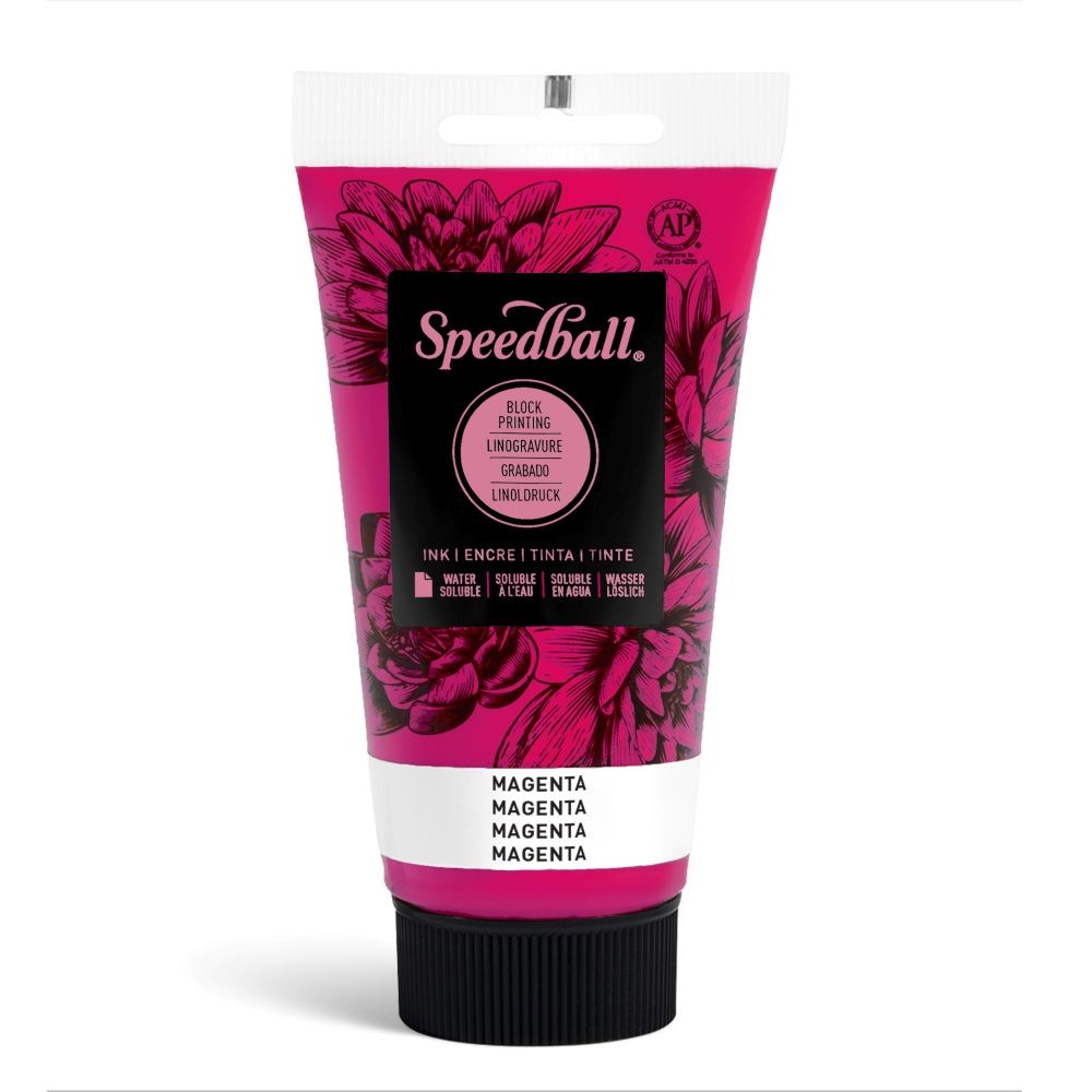  Water-soluble bloc printing ink magenta - Speedball