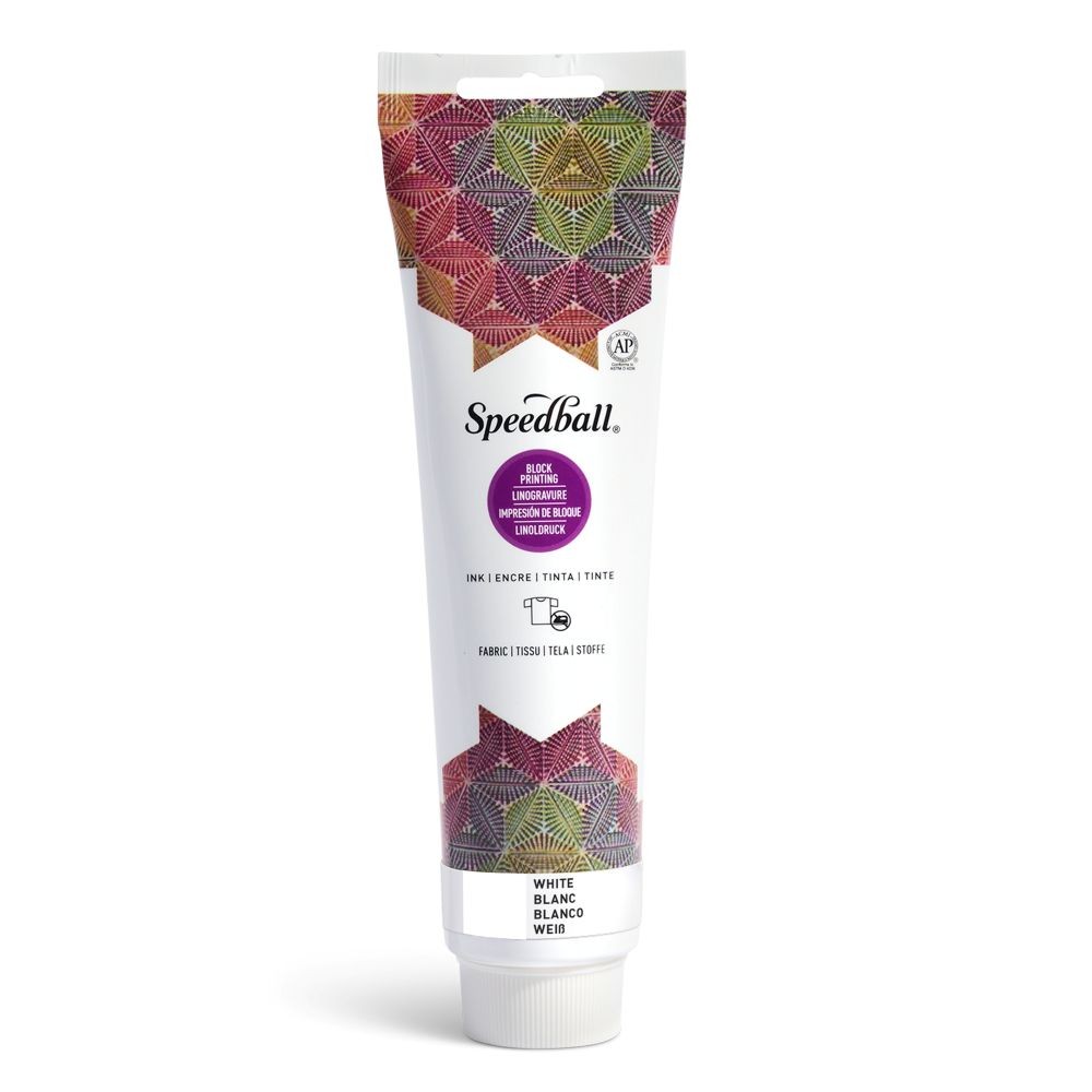 Fabric block printing ink white - Speedball