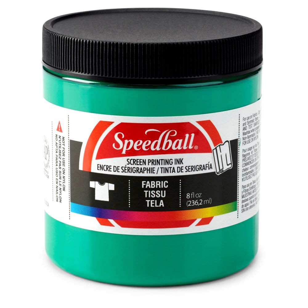 Fabric ink green screen printing -Speedball