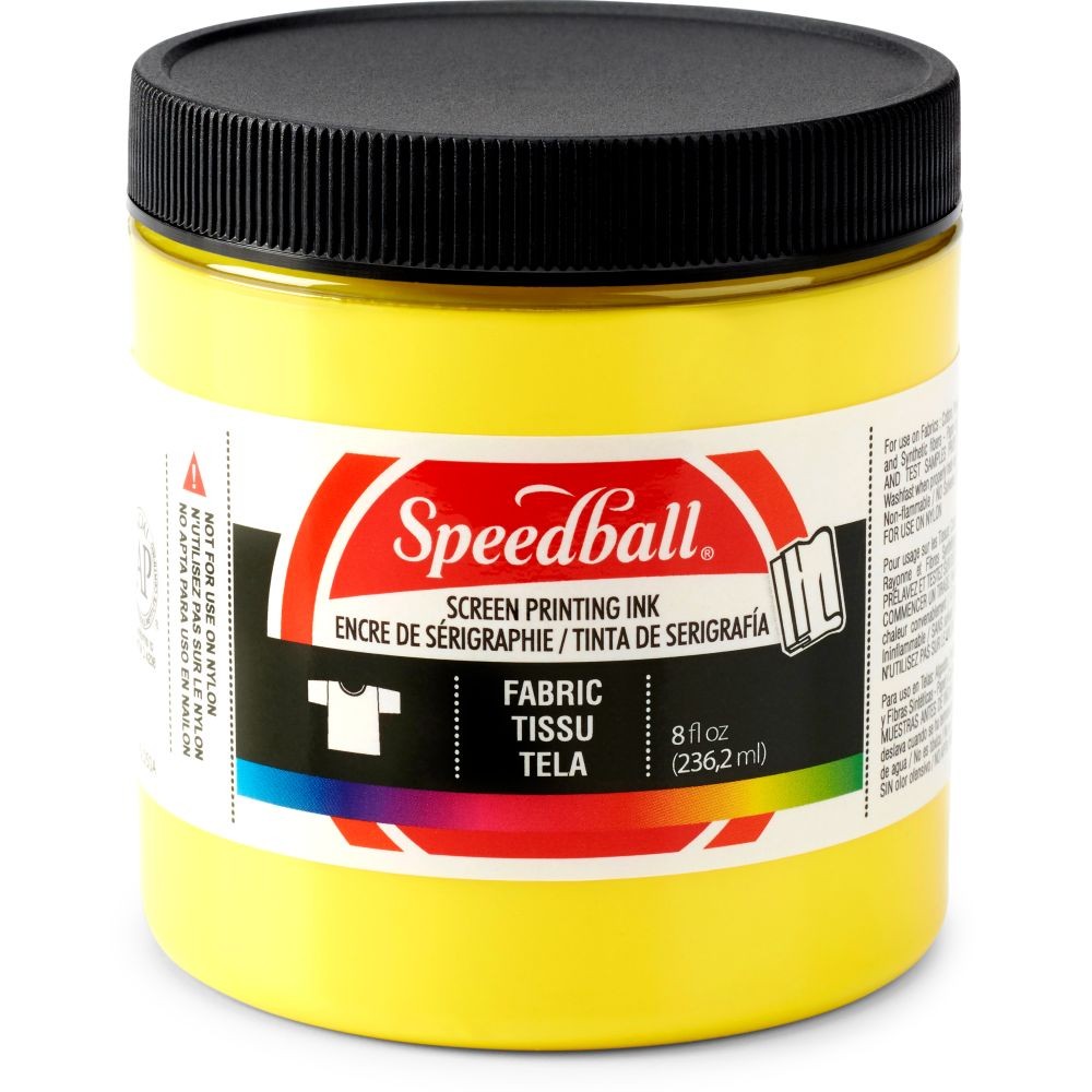Fabric ink yellow screen printing -Speedball