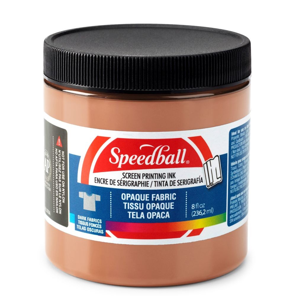 Shimmer fabric ink rose gold screen printing -Speedball