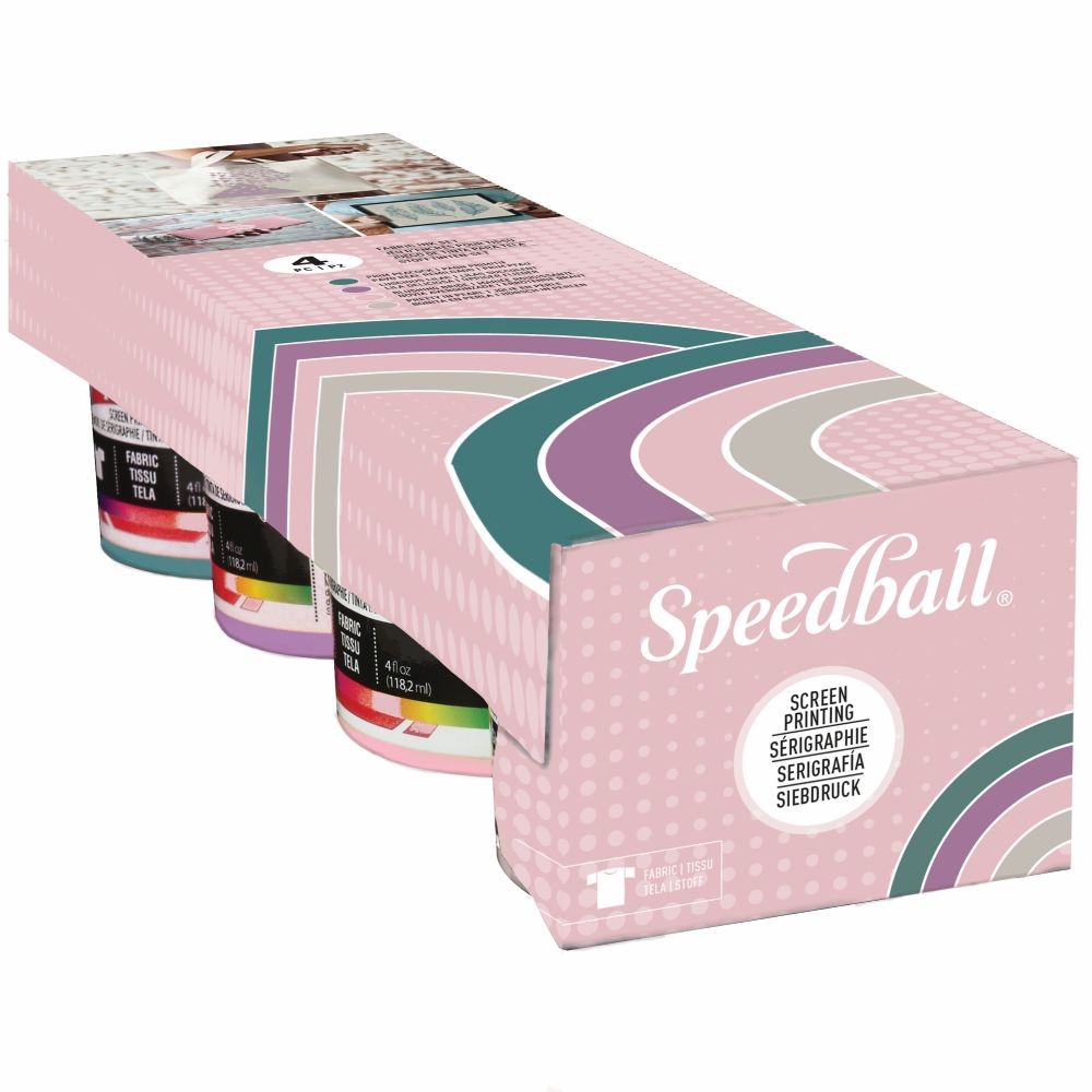 Starter set polished pastel fabric screen printing -Speedball