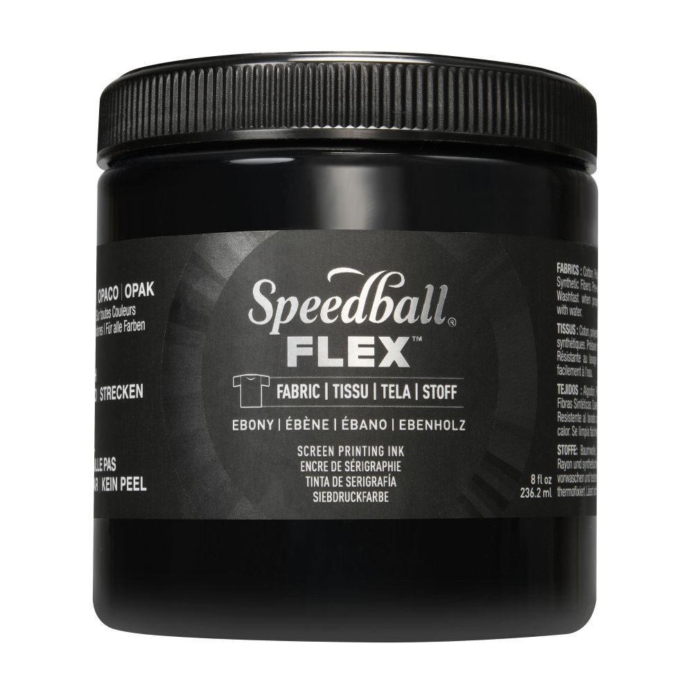 Flex fabric ink ebony screen printing -Speedball