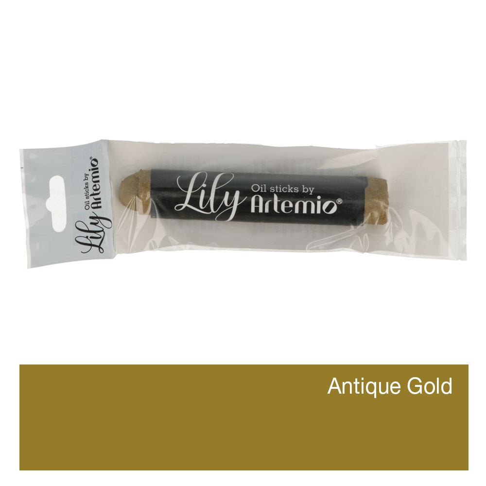 Stick Lily Antique gold peinture à l'huile - Artemio