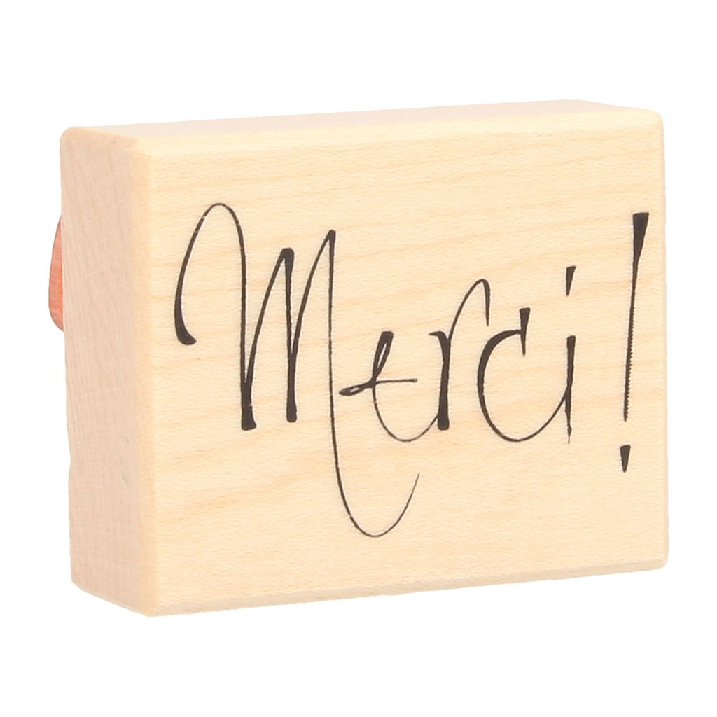 Stempel merci 45x56 mm - hout - Artemio