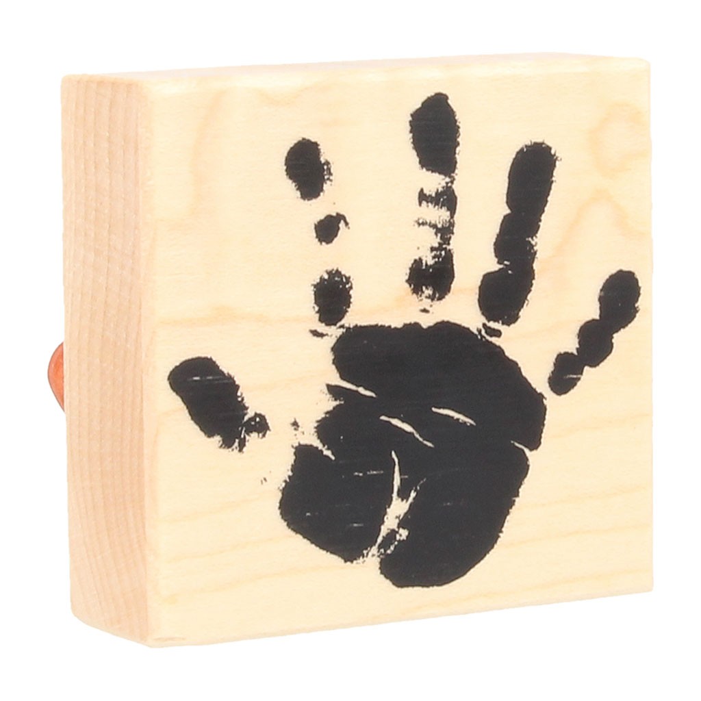 Stempel hand 58x60 mm - hout - Artemio
