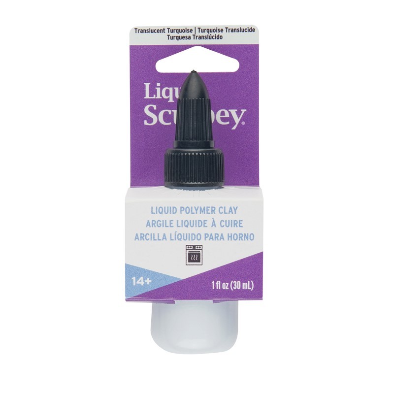 Vloeibare klei translucent turquoise - 30 ml - Sculpey