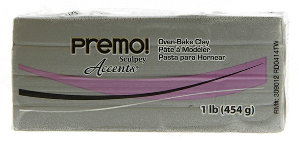 Premo accents silver - klei 454 gr - Sculpey