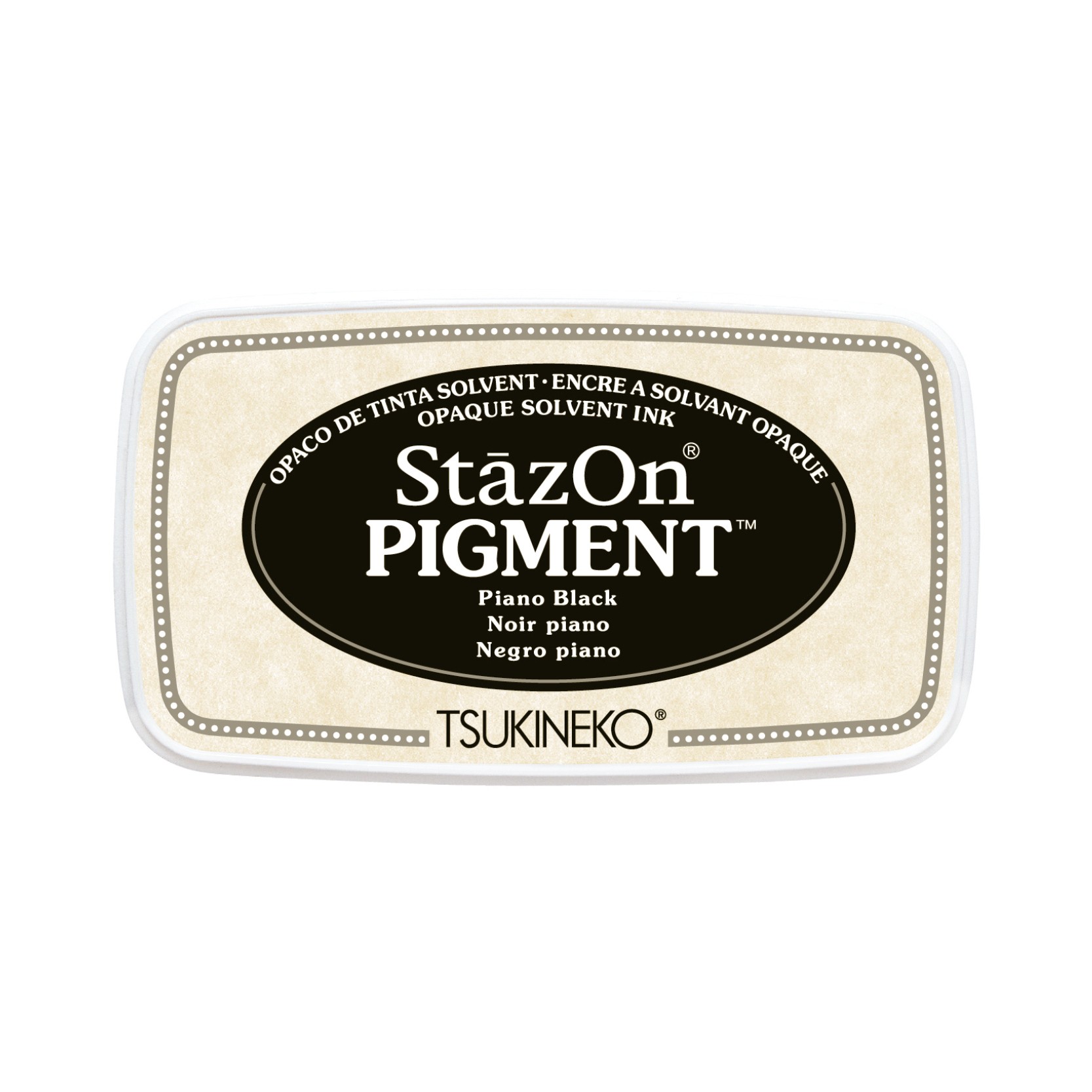 Stempelkussen piano black Stazon pigment - Tsukineko