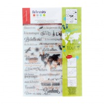 Transparante stempels reizen - 14x18 cm - Artemio