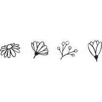 Stempels bloemen 2 cm - Artemio