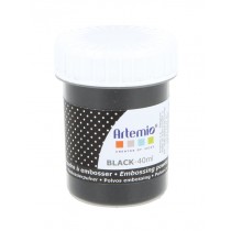 Relief poeder black dekkend - 40 ml - Artemio