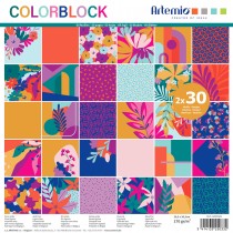 Blok 30x2 vellen Colorblock 30x30 cm - Artemio