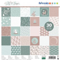 Blok 30 vellen Let it snow 30x30 cm - Artemio