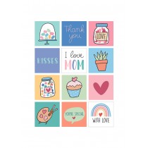 24 stickers papa maman - Artemio