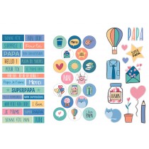 Stickers papa mama - Artemio