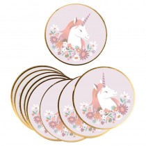 10 die-cuts papier eenhoorn 7 cm - Artemio