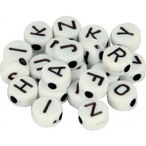 300 perles alphabet plastique 7 mm - Artemio