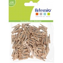 100 wasknijpers 2,5 cm - Artemio