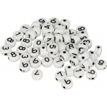 300 perles alphabet plastique 7 mm - Artemio