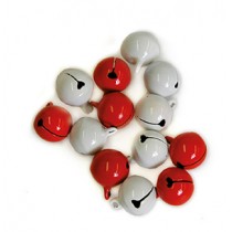 10 klokjes rood wit - Artemio