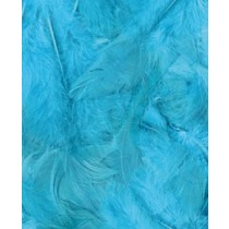 Plumes turquoise 12 cm - Artemio
