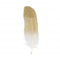 6 gouden pluimen 11.5 cm - Artemio