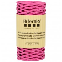 Draad versterkt kraftpapier fuchsia - 25 m - Artemio