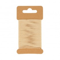 Beige gewaxt katoendraad 10 m - Artemio