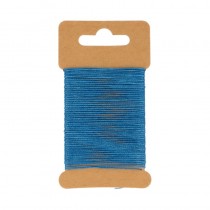 Blauw gewaxt katoendraad 10 m - Artemio