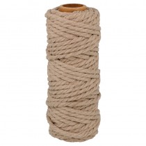 Bruin katoenen koord 25 m x 6 mm - Artemio