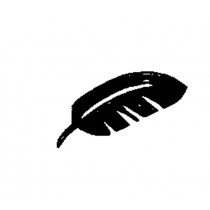 18 mm messing pluim stempel - Artemio