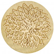 25 mm messing blaadje stempel - Artemio