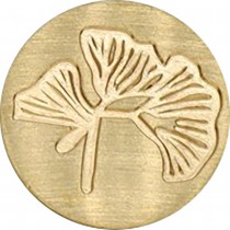 25 mm messing blaadje stempel - Artemio