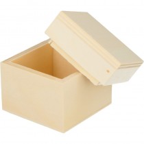 Petit boîte carrée 5x5x5 cm bois - Artemio