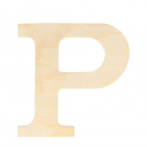 Letter P - 11.5 cm - hout - Artemio
