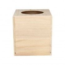 Boîte mouchoirs carrée 14x13x13 cm bois - Artemio