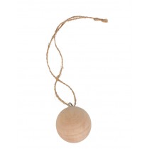 3 boules à suspendre 4 cm - bois - Artemio