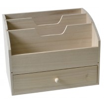 Porte-courrier 28x18x21 cm - bois - Artemio