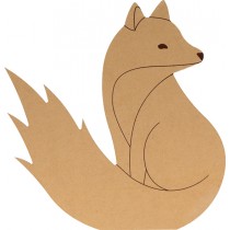 Silhouet vos 25x23,5 cm - MDF - Silhwood