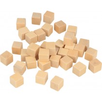 72 houten blokjes 1,2x1,2 cm - Artemio