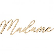 Madame - 32x10 cm - houten woord - Artemio