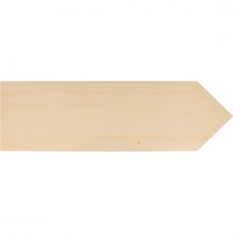 4 plaques flèche bois 40x12 cm - Artemio