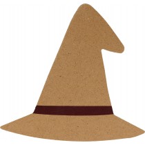 Silhouet hoed 15x14,5 cm MDF - Silhwood