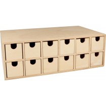 Calendrier de l'Avent rectangle 33,5x11,5x20,5 cm - Artemio