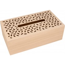 Boite à mouchoirs 25,5x8,5x14 cm - bois Artemio