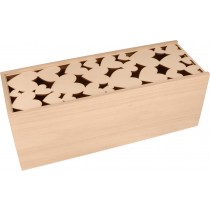 Boite de rangement 33x12x12 cm - bois - Artemio