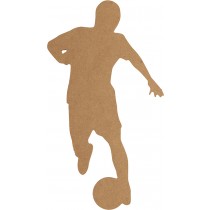 Silhouet voetbal 14,5x25 cm - MDF - Silhwood